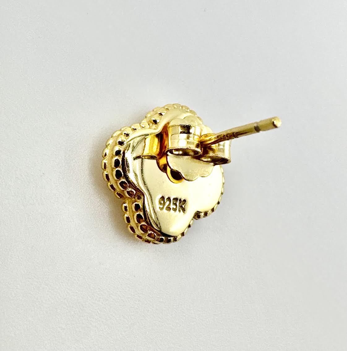 Mother Of Pearl 4 Leaf Clover Studs