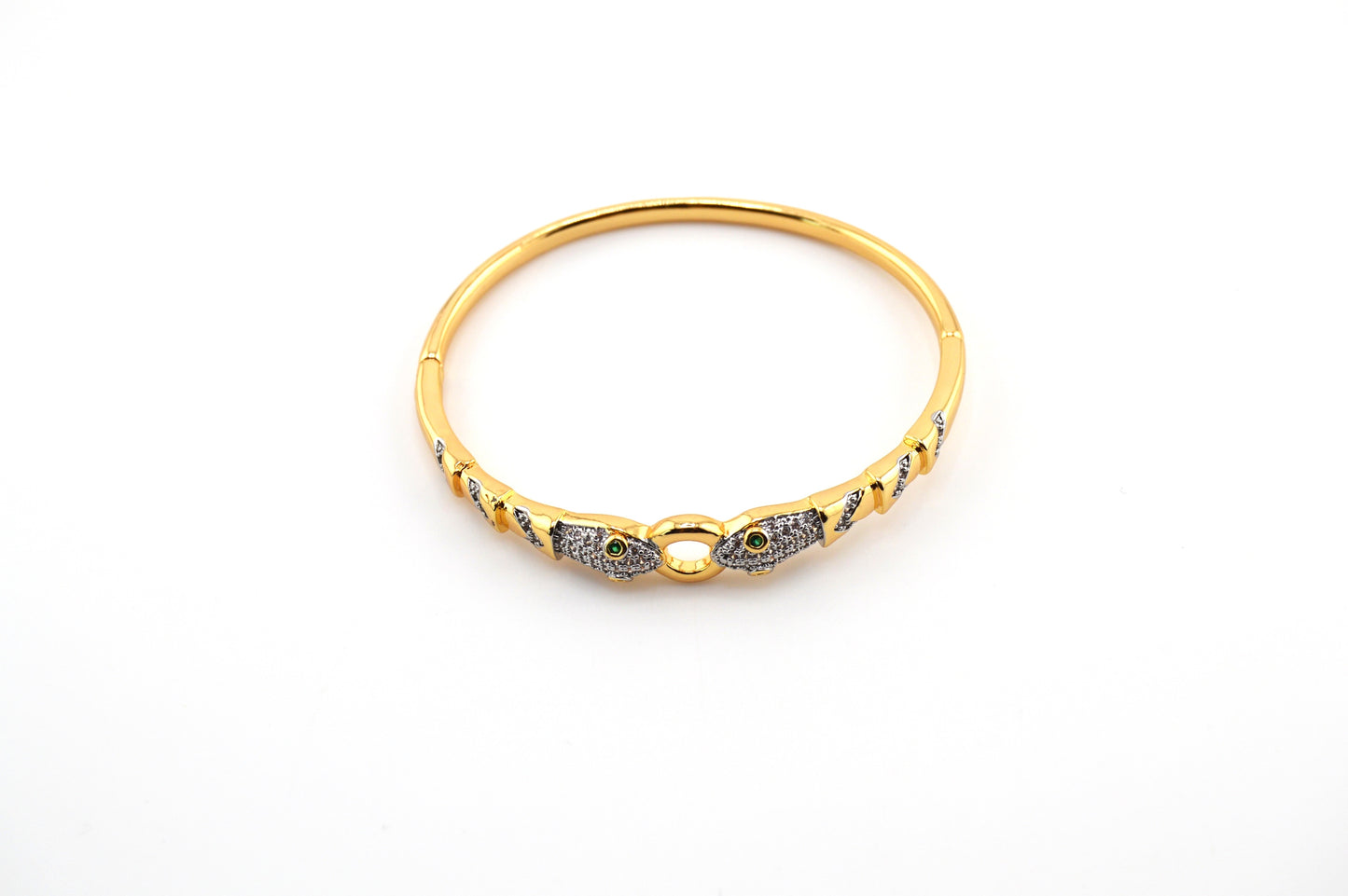 18K Gold Filled Snake Bangle Bracelet