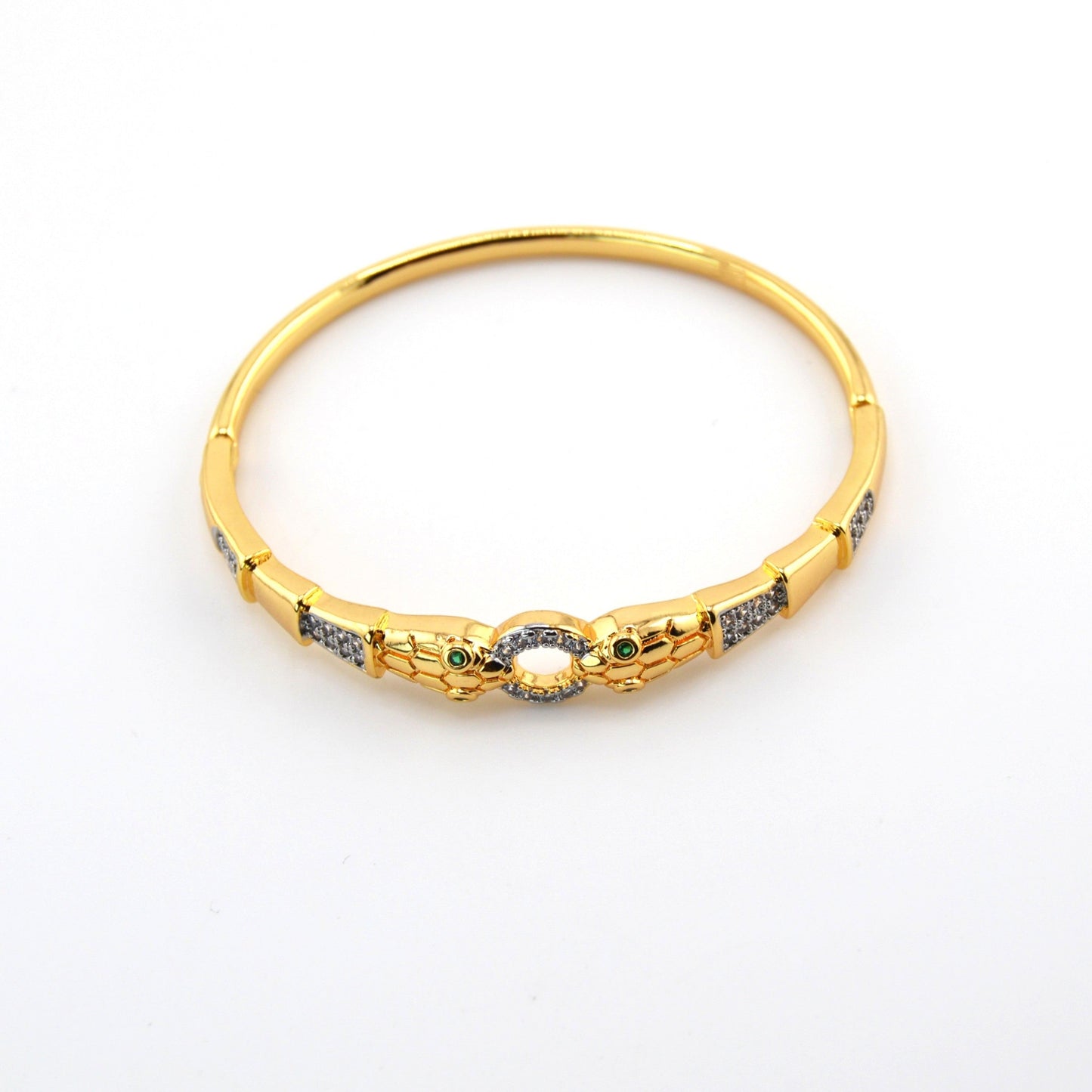 18K Gold Filled Snake Bangle Bracelet