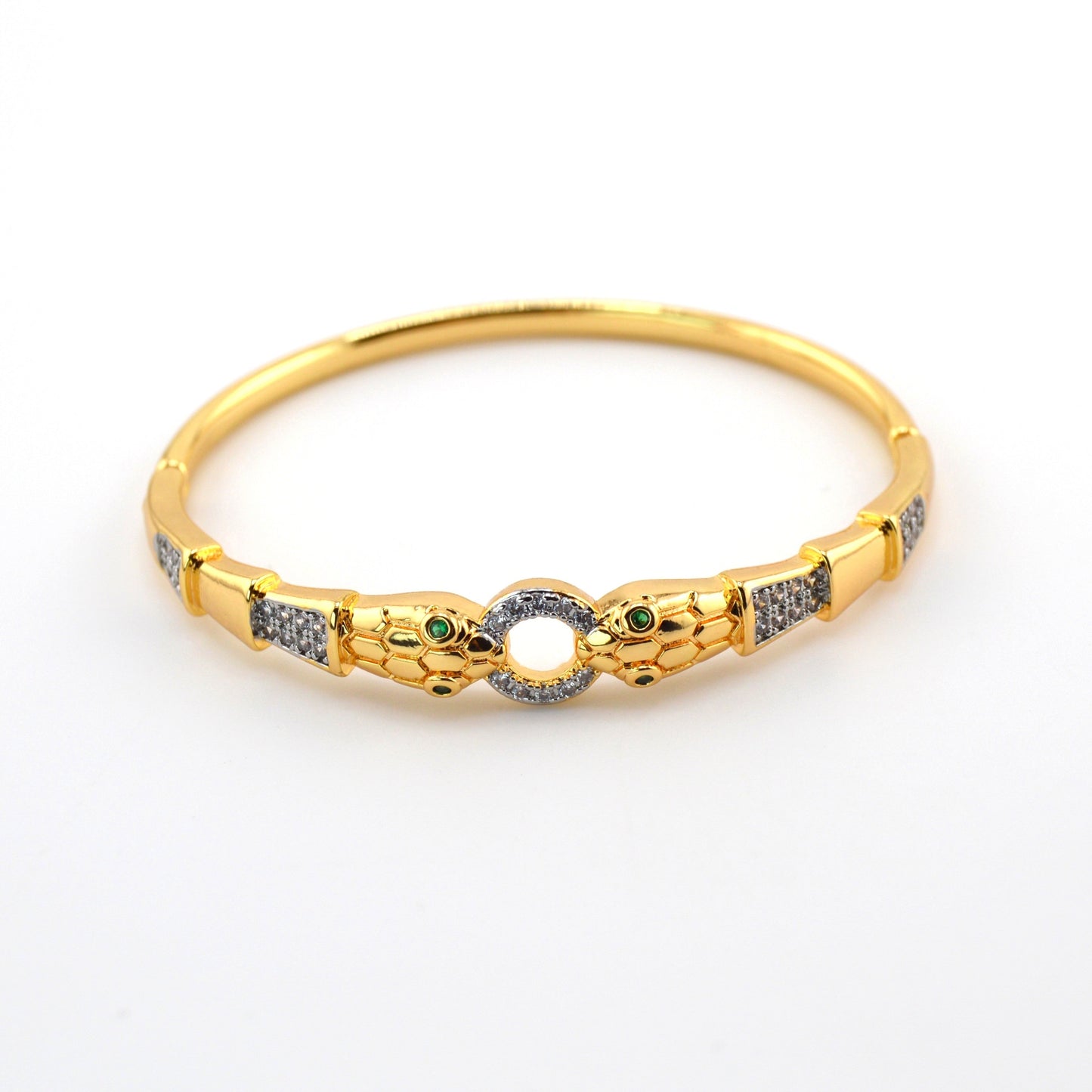 18K Gold Filled Snake Bangle Bracelet