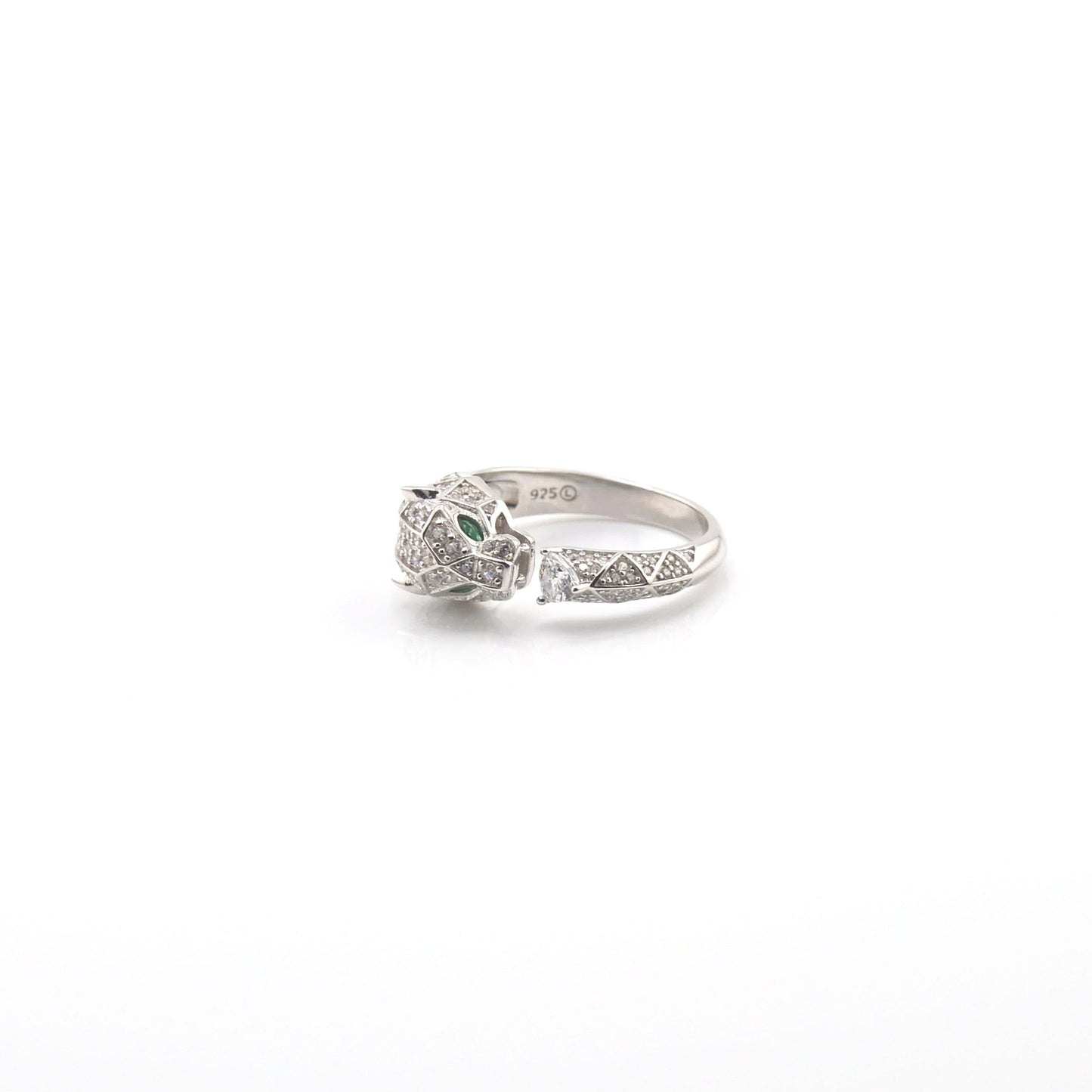 925 Sterling Silver Jaguar/Panther/ Leopard Band Ring