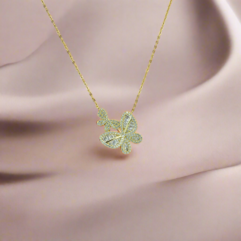 925 Sterling Silver Butterfly Necklace