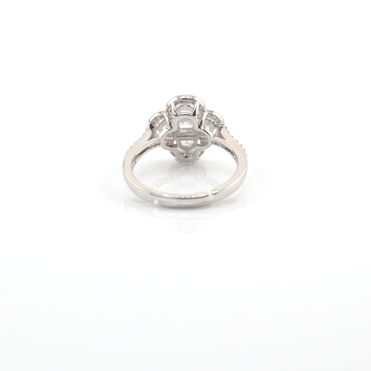 Cubic Zirconia Clover Ring