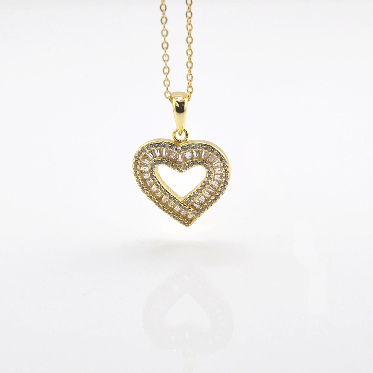 925 Sterling Silver Love Heart Necklace