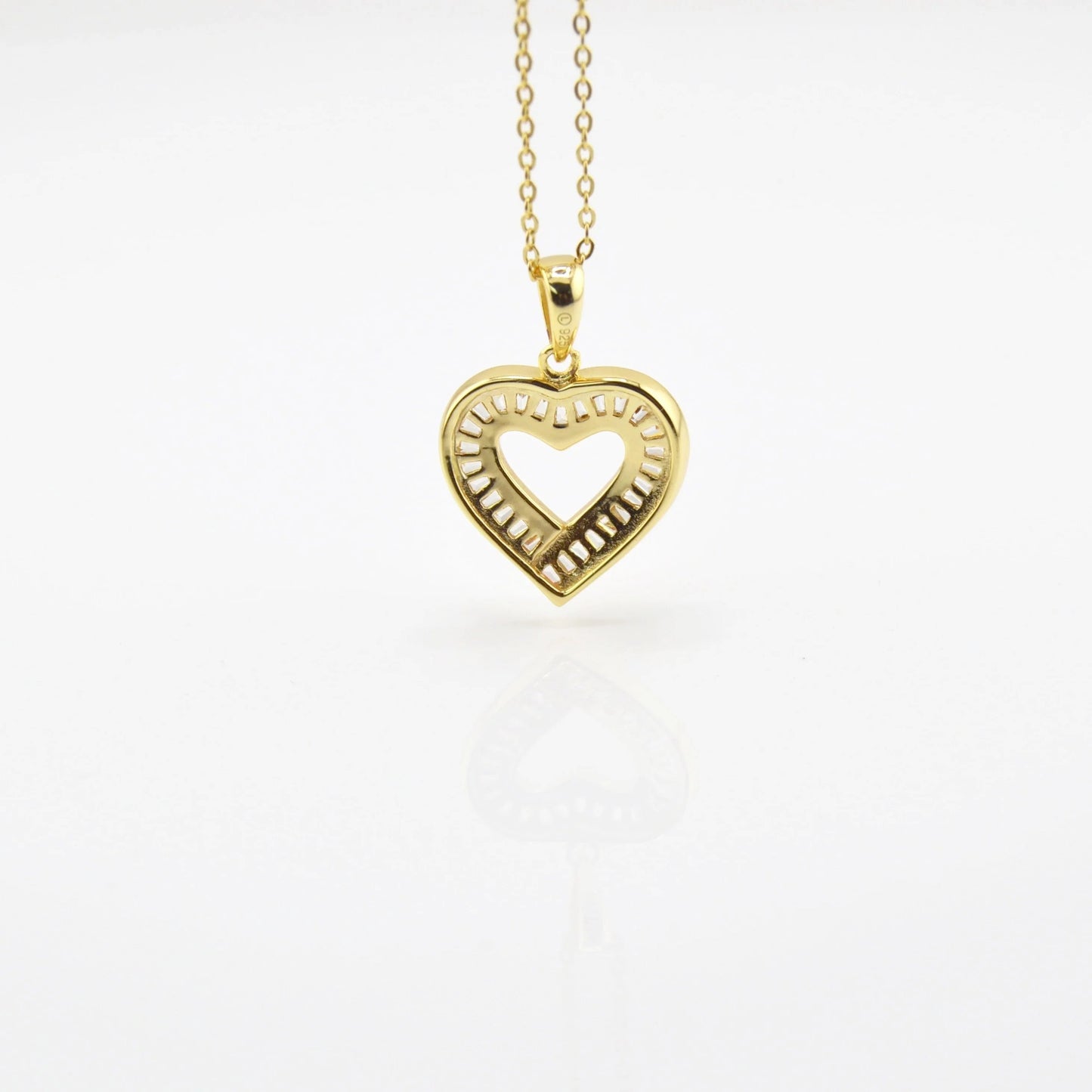 925 Sterling Silver Love Heart Necklace