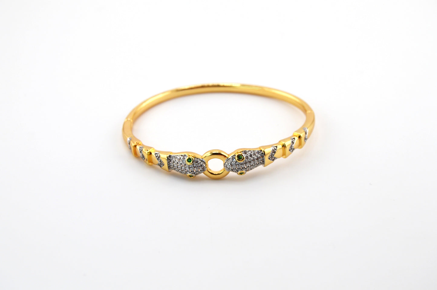 18K Gold Filled Snake Bangle Bracelet