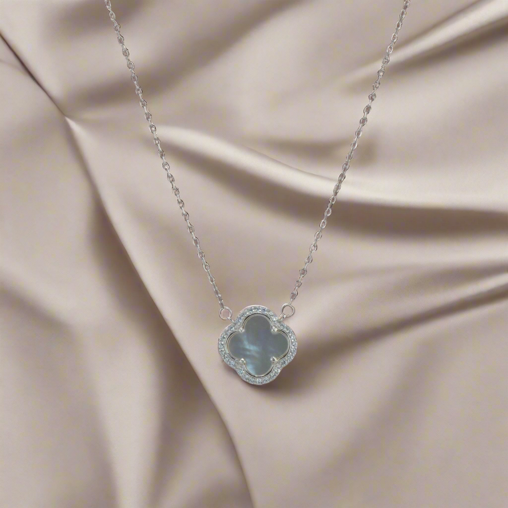 Mother of Pearl Clover Necklace