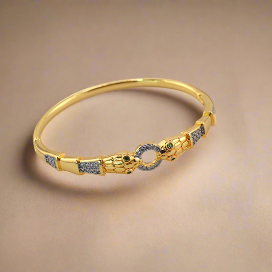 18K Gold Filled Snake Bangle Bracelet