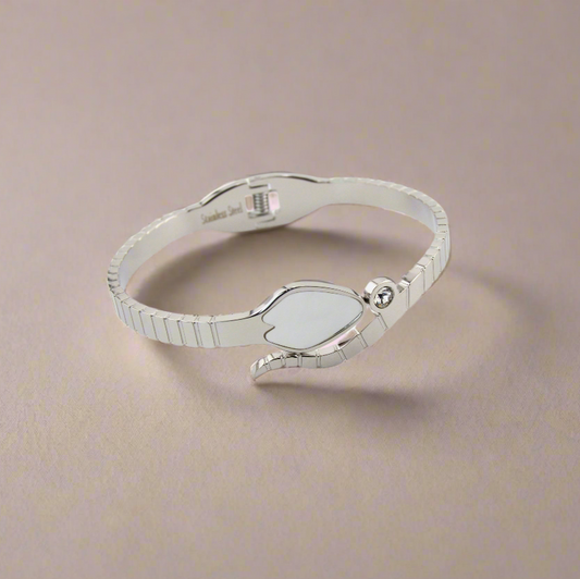 Stainless Steel Snake Bangle Bracelet
