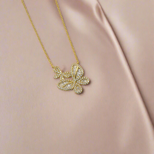925 Sterling Silver Butterfly Necklace