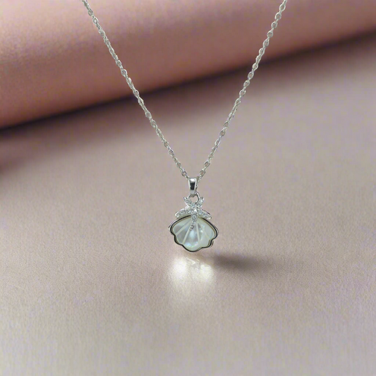 Stainless Steel Starfish & Shell Necklace